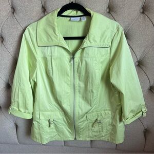 Chico’s lime green windbreaker